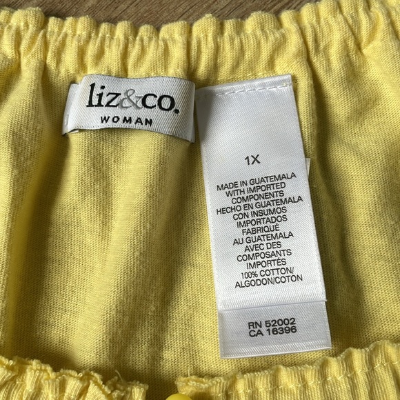 + LIZ & CO. + Yellow Tank Top - Picture 5 of 5